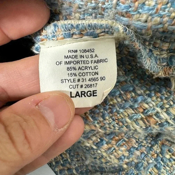 MONTEREY BAY colorful Blazer Size 10 - Picture 7 of 7